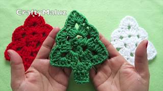 CROCHET TUTORIAL  ÁRBOL DE NAVIDAD A CROCHET  como hacer un árbol de navidad adorno navideño [upl. by Thebazile]