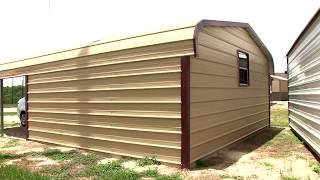 CARPORT COMBO Carport  Storage  Universal Metal Buildings [upl. by Ahcurb]