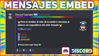 Mensajes Embed Emojis Roles Canales [upl. by Tsai]