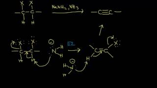 Preparation of alkynes  Alkenes and Alkynes  Organic chemistry  Khan Academy [upl. by Slosberg]