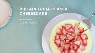 Classic Cheesecake Recipe  PHILADELPHIA Cream Cheese [upl. by Karame412]