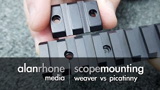 Scope Mounting  Weaver vs Picatinny [upl. by Yesteb943]