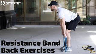 8 Resistance Band Back Exercises [upl. by Dorita606]