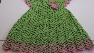 Vestido Crochet Niña 3 a 4 años cc [upl. by Nnylkcaj]