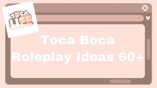 Toca Boca Roleplay Ideas 60  ItzDaizy [upl. by El475]