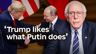 Bernie Sanders on Trump’s alignment with Russia [upl. by Einomrah877]