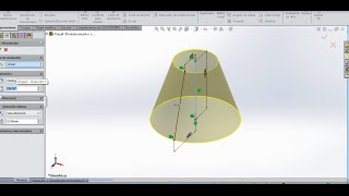 COMO HACER UN CONO EN SOLIDWORKS 2015 [upl. by Eniluqaj657]