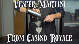 Recreated  Vesper Martini from Casino Royale [upl. by Rehptsirhc]