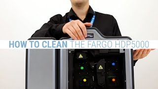 How to Clean the Fargo HDP5000 ID Card Printer [upl. by Atinna485]