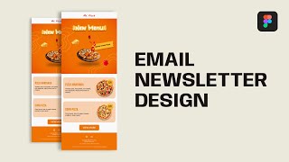 Email Newsletter Design  Figma Tutorial [upl. by Ahsennek]