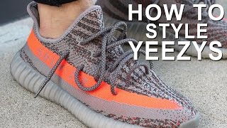 HOW TO WEAR YEEZYS  HOW TO STYLE YEEZY BOOST 350s  Alex Costa [upl. by Nnazus]