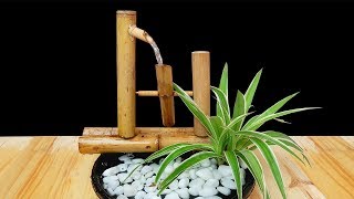 How to Make BAMBOO WATER FOUNTAIN at Home DIY Awesome Fountain Ideas [upl. by Milano]