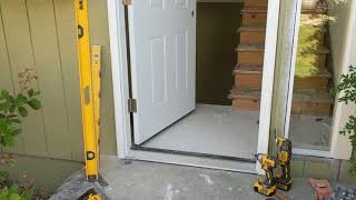 Jeld Wen Front Door Installation  Really crappy products and craftsmanship PART 1 [upl. by Aronek]