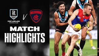 Port Adelaide v Melbourne Highlights  Round 4 2022  AFL [upl. by Hedwig]