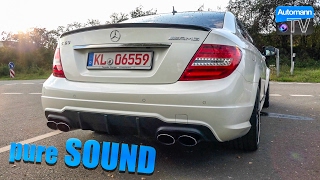 Mercedes C63 AMG Coupé 62 V8  pure SOUND 60FPS [upl. by Aissac]