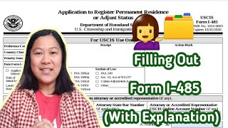 HOW TO FILL OUT FORM I485 TAGLISH and WITH EXPLANATION  TEAM TAYLOR CHANNEL [upl. by Lanni]