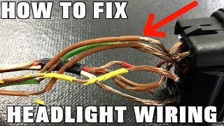 How To Replace Headlight Wiring [upl. by Kappenne]