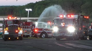 Tankers Responding to a Working Barn Fire  Union Township 83020 [upl. by Refiffej68]