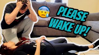 FAINTING PRANK ON BOYFRIEND CUTE REACTION [upl. by Aaberg]