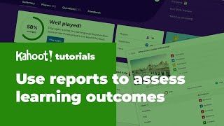 How to use Kahoot reports to assess learning outcomes [upl. by Enirehtac]