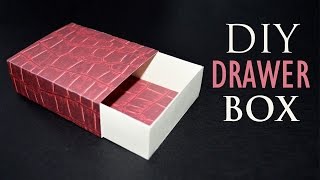 How to Make a Paper Box  DIY Sliding Gift Box [upl. by Victory665]