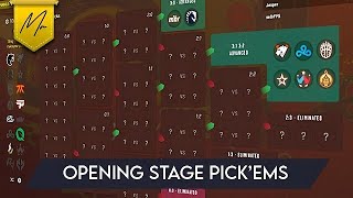 Opening Stage PickEms [upl. by Enaywd]