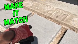 Making Old Concrete Match Topcast or Acid Washed Finish [upl. by Oika]