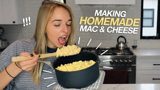 making homemade mac n cheese [upl. by Ahsilla291]