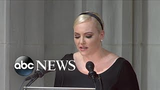 Meghan McCain tribute to John McCain [upl. by Selinski]