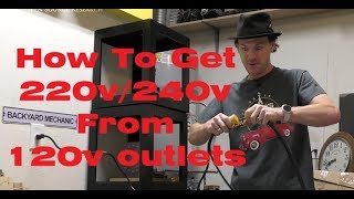 How To Get 220V240V From Two 120V Outlets No Electrical Panel Work Required [upl. by Malloch239]