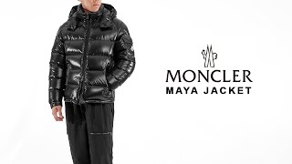 Moncler Maya Puffer Jacket  How Does It Fit [upl. by Aihgn]