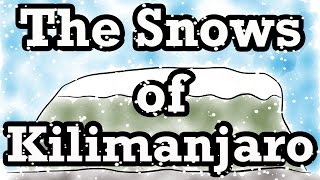 The Snows of Kilimanjaro by Ernest Hemingway Summary  Minute Book Report [upl. by Enelloc]