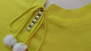 Latest and Easy Neck Design for KurtiSuit Cutting and Stitching [upl. by Naes]