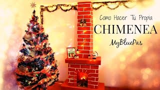 Como decorar para navidad  como hacer una chimenea  MyBluePas [upl. by Nostaw]