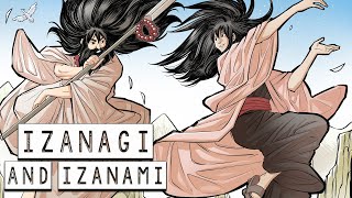 Izanagi and Izanami The Origin of Amaterasu Susanoo and Tsukuyomi  Japanese Mythology [upl. by Airpac]