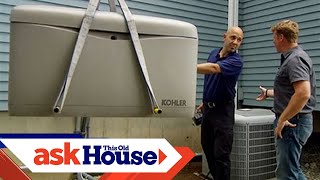 How to Install an Automatic Standby Generator  Ask This Old House [upl. by Gladstone618]