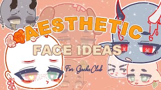 ✨ Gacha Aesthetic Face Ideas Free to use ✨ [upl. by Anitac]