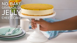 NoBake Granadilla Jelly Cheesecake [upl. by Herwick]