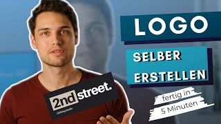 Logo selber erstellen ➤ professionelles Logo fertig in 5 Minuten kostenlos [upl. by Kliman]