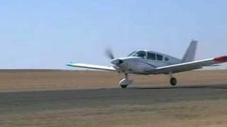 Piper Warrior Crash Landing At Bethlehem Aerodrome [upl. by Immij]