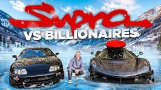 1000HP Supra terrorizing Billionaires Hypercarmeet in Switzerland [upl. by Ailahs]