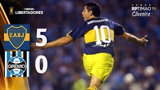 Boca Juniors 5 x 0 Grêmio ● 2007 Libertadores Final Extended Highlights amp Goals HD [upl. by Haimorej59]