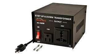 110 to 220 StepUp transformer Review [upl. by Gordan]