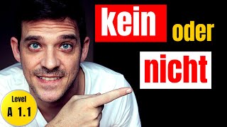 Kein vs Nicht  The difference and rules explained  YourGermanTeacher [upl. by Siger]