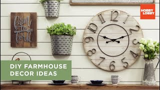 DIY Farmhouse Decor Ideas  Hobby Lobby® [upl. by Tompkins298]