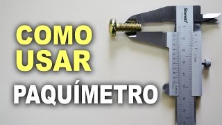 Como usar paquímetro Dicas e passo a passo [upl. by Tlevesoor]