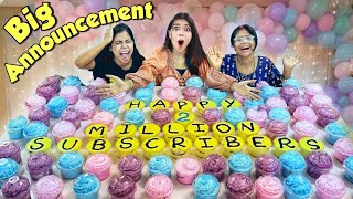 2 MILLION Subscribers CUPCAKE PARTY🧁🎉  SURPRISE [upl. by Aihsela]