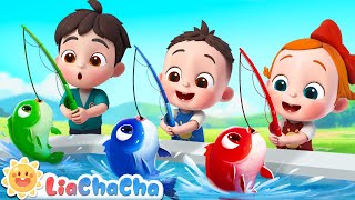 12345 Once I Caught a Fish Alive  Number Song  Kids Songs amp Nursery Rhymes  LiaChaCha [upl. by Idaline]