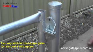 Gate Latch 2 way for round pipe and square [upl. by Demaria]