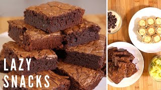 4 Lazy Snack Recipes  Quick amp Easy Sweet Snacks [upl. by Mclain]